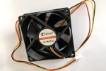 Eurocase 80 mm / Ventilátor / 3pin / 12V / 80x80x25 mm (841451901089)