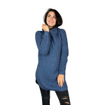 HOSH Pletený jednobarevný rolák CLAIRE Barva: Světle modrá