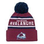 Outerstuff Dětská Zimní Čepice Colorado Avalanche Jacquard Cuffed Knit With Pom