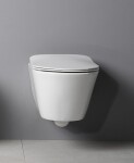 SAPHO - AVVA závěsná WC mísa, Rimless, 35,5x53cm, bílá 100314