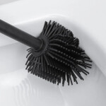 Erga Halika, náhradní WC kartáč se silikonovou hlavou, 34 cm, černá, ERG-YKA-V.WCZ-HALIKA-SILKA-BLK