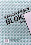Kancelářský blok A4, čtvereček, 50 listů