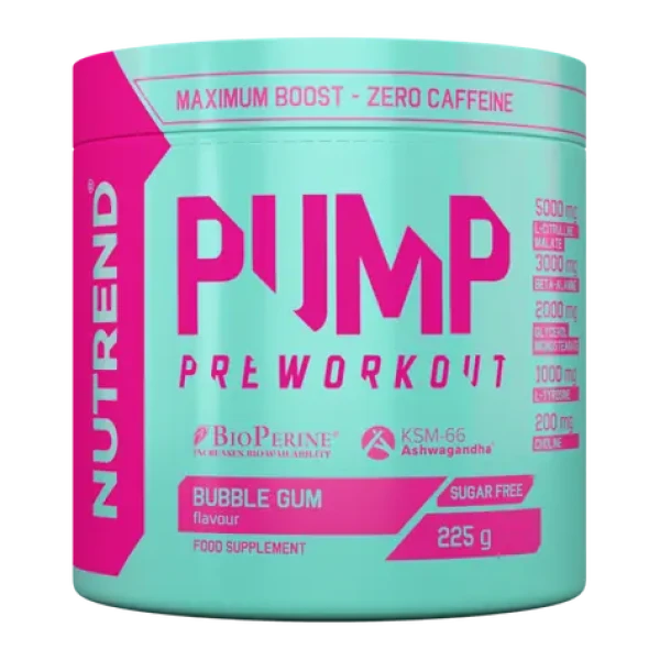 PUMP - Nutrend (žvýkačka, 225 g) (77683-3-225g-bubblegum)