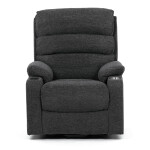 Polohovací křeslo, elektrické kabelové ovládání, šedá, látka, TV-S8348 GREY2