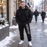 47 Brand Pánské tepláky Boston Bruins NHL Headline Pants Letter Velikost: M