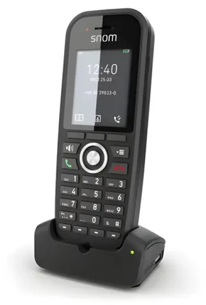 Snom M30 černá / DECT bezdrátový telefon / handsfree / displej / výdrž hovoru 22 h (4607)