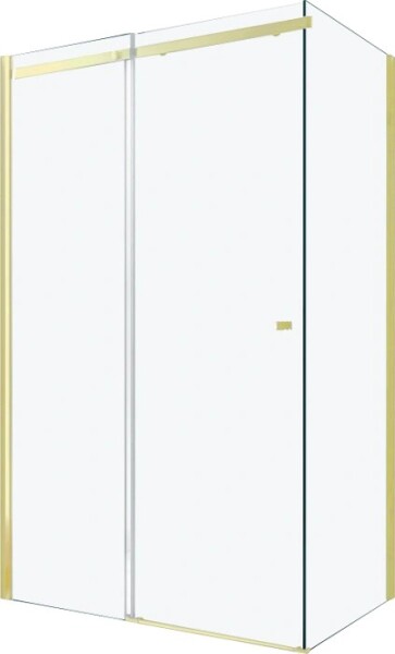 MEXEN/S - OMEGA sprchový kout 100x70, transparent, zlatá 825-100-070-50-00