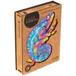 Unidragon dřevěné puzzle Chameleon velikost vydání