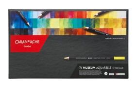 Caran D'ache Museum akvarelové pastelky sada 76 barev, šestihranné