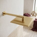 REA - Čtvercová hlavová sprcha JS-P015BG 30cm Brush Gold REA-P0616