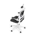 Kancelářská židle, houpací mechanismus, šedá síťovina, KA-Q843 GREY