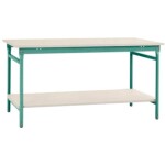 Manuflex LD1113.6011 ESD ESD pracovní stůl UNIDESK s kaučuk deska, rezedově zelená RAL 6011, Šxhxv = 2000 x 800 x 720-73