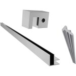 CERANO Příslušenství pro instalaci rohového Walk-in Onyx - chrom