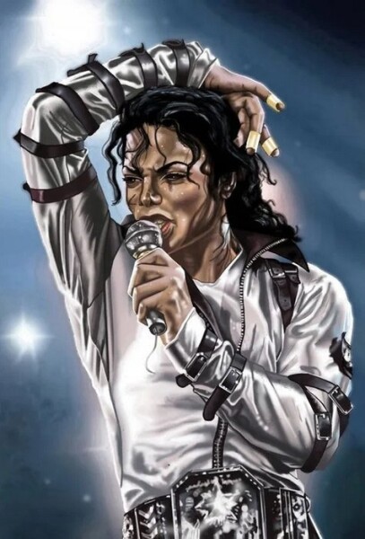 Diamantový obrázek - Michael Jackson, foto 30x40 cm