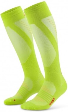 CEP Pro Run Ultralight Socks Tall běžecké podkolenky pánské lime