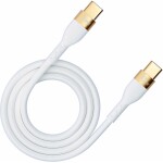 3MK HyperSilikonový USB-C/USB-C 100W 2m bílý