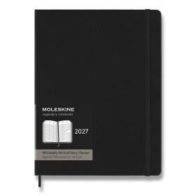 Diář MOLESKINE 2027 vertik.týden tvrdý PRO černýXL