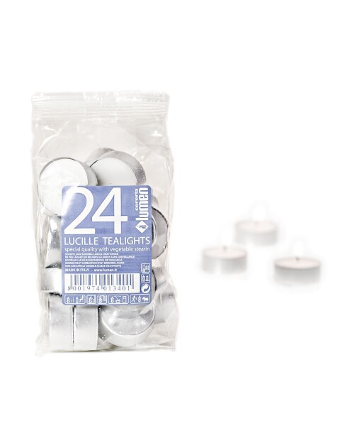 Přírodní čajové svíčky 24 ks 4 hodiny Přírodní čajové svíčky 24 ks 4 hodiny