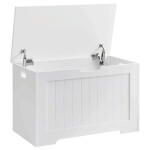 Úložný box, mdf, bílá, ABO-E1011 WT
