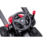 Mamido Dětský elektrický traktor s lopatou červený