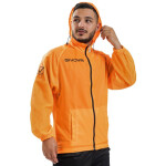 Unisex bunda do deště Basico Fluo RJ001 0028 oranžová - Givova 2XL