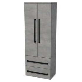 Koupelnová skříňka vysoká SAT Cube Way 60x163x33 cm beton CUBE3CHV60BE CUBE3CHV60BE