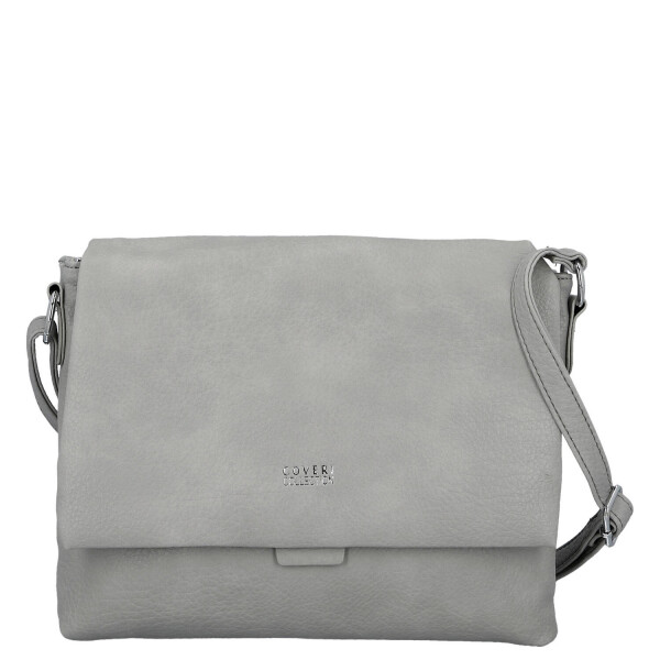 Stylová dámská koženková crossbody kabelka Mirabella, šedá