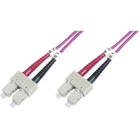 Digitus DK-2522-02-4 optické vlákno optické vlákno kabel 2.00 m fialová [1x zástrčka SC - 1x zástrčka SC] 50/125 µ Multimode OM4