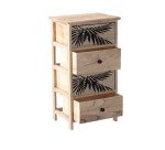 DumDekorace Komoda ZOFIA se 4 zásuvkami - boho design, 40 x 29 x 73 cm