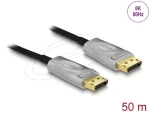 DeLock Aktivní optický kabel DisplayPort 1.4 / Propojovací kabel / 8K / 50 m (84140)