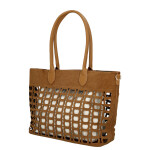 Moderní dámská kabelka na rameno Margita, hnědá