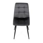 Jídelní židle, šedá, sametová látka, DCL-X7015 GREY2