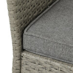 Zahradní sestava 100x60x69cm, polyratan, šedá, AZS-A1442 GREY