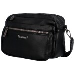 Trendy dámská koženková malá crossbody Gloria, černá