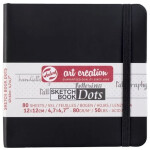 Talens Art Creation Sketch Book Black Dots 12x12 cm 80 listů tečkovaný