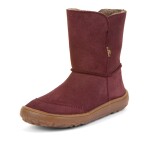 Dívčí zimní barefoot boty TEX SUEDE Bordeaux G3160250-1 - 29