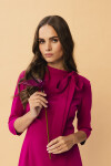 Dámské šaty S346 bordó - Stylove M