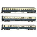 Roco 74030 3dílná sada průběžných vozů ICE 1 Redesign 2005 značky DB-AG Třída 1, třída Avmz 801.0, třída 2, třída Bvmz 8