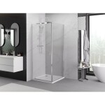 MEXEN/S - Exo sprchový kout dveře křídlové 95 x 95, transparent, chrom 8181-095-095-01-00