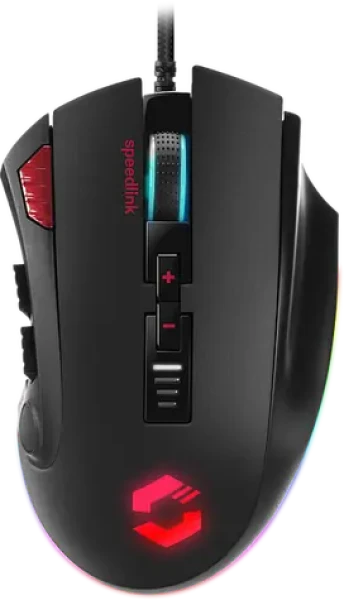 TARIOS RGB Gaming Mouse černá / herní myš / optická / 12000 DPI / 12 tlačítek / USB-A / 1.8m (SL-680012-BK)