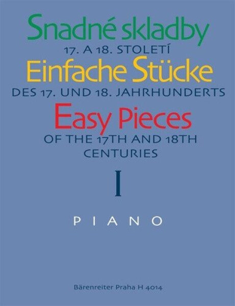 Snadné skladby 17. a 18. století - Piano