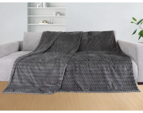 Deka Cashmere touch Big Dots 150x200 cm, antracit