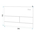 REA - Tlačítko T Brush Steel REA-E0057