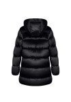 Kabát dívčí nylonový Puffa podšitý microfleecem, Minoti, 12COAT 2, černá - 104/110 | 4/5let