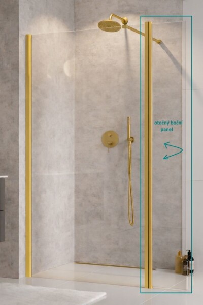 BESCO - Boční otočný panel ECO-N GOLD - Pevná stěna - 30 BCEXON30GC