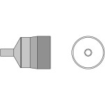 TOOLCRAFT KB-200 pájecí hrot dlátový, zahnutý Velikost hrotů 19.5 mm Délka hrotů 130 mm Obsah 1 ks