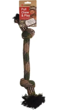 Flamingo Joe Hračka pro psy Lano maskáčové 47cm (FLA-522726)