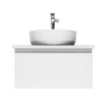 Koupelnová skříňka s umyvadlem a baterií SAT Evolution 58x30x44,8 cm bílá mat SATEVO60WMDBUB SATEVO60WMDBUB
