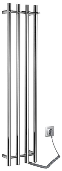 SAPHO - PAPINADO elektrický sušák ručníků 263x1200, 85W, chrom ER750