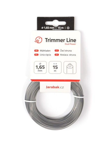 Žací struna Jarabák Dual Power kulatá 1,65 mm x 15 m